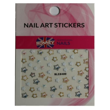 RONNEY - Naklejki na paznokcie NAILART STICKERS RN 124